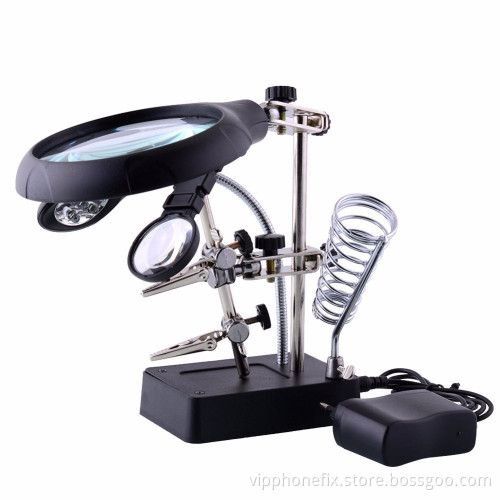 MG16129-C 10x Zoom Magnifying Glass For Fix Phone Motherboard